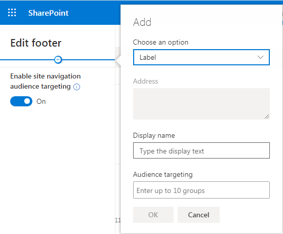 How To Add, Edit And Remove Footer Links In Modern Communication Site